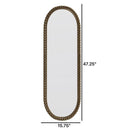 Oval Retro Mirror, Wall Hanging Mirror For Living Room by Unique Piece Furniture