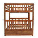 Bunk Bed With Ladders And 2 Storage Drawers