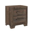 Plinz - 2 Drawer Nightstand - Brown by HouseOfZazla