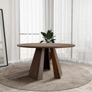 Bolton - Round Dining Table - Walnut by HouseOfZazla