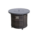 Outdoor Fire Pit Table With Lid - Espresso by HouseOfZazla