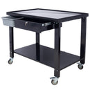 Transmission Teardown Work Station 1 / 2 Ton Capacity Sloping Drain Table Locking Drawer Removable Drain Basin Full-Width Lower Shelf Four 4" Caster Wheels by HouseOfZazla
