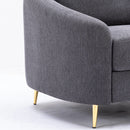 Yuina Linen Chair - Gray