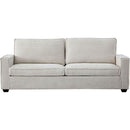 Corduroy Sofa, 87.4 inch Modern Design Sofa with Cup Holder and Storage Bags, Deep Seat Sofa Couch,Comfy Couch for Living Room,Apartment,Office,Beige