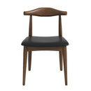 Destiny - Dining Chairs (Set of 2) - Black / Dark Brown by HouseOfZazla