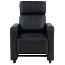 Warren - 3 Seater Home Theater With 2 Wedge Consoles Recliners - Black