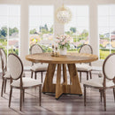 Round Dining Cross Base Kitchen Table by HouseOfZazla
