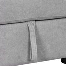 83" Modern Convertible Sleeper Sofa Bed with Storage Chaise,Gray