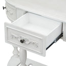 52"Modern and Contemporary Curved Console Table Sofa Table Entryway Table for Hallway Living Room Bedroom with 4 Drawers and 1 Shelf