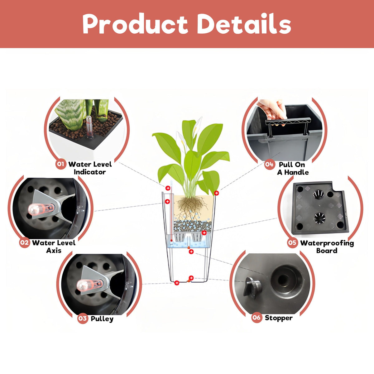 Indoor Outdoor Planter With Automatic Watering System, photo 27 of 40