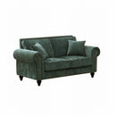 2 Seater Sofa With Rolled Arms, Tufted Upholstered Couch by Unique Piece Furniture