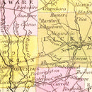 Vintage Map of Ohio 1844