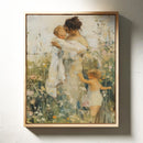 Mother and Children in the Summer Meadow