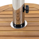 Ralph Round Umbrella Base - Teak by HouseOfZazla