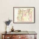Vintage Map of Oregon 1909
