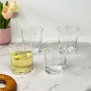 Halo - Leading Ware Oval Acrylic Glasses (Set of 4) Dof, Bpa Free, 12Oz Plastic Drinkware - Clear by HouseOfZazla