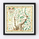 Vintage Map of Pennsylvania 1690
