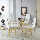 Compact Dining Table With Glass Top