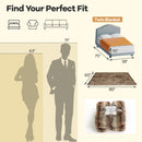 780GSM Soft Plush Fuzzy Luxury Faux Fox Fur Blanket for Sofa-Brown