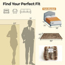 780GSM Soft Plush Fuzzy Luxury Faux Fox Fur Blanket for Sofa-Brown by LJGDeals