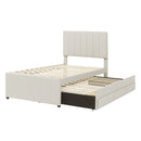 Upholstered Design Platform Bed With Trundle by Unique Piece Furniture
