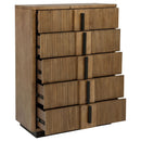 Moraga - 5 Drawer Chest Of Drawers - Ash Brown by HouseOfZazla
