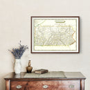 Vintage Map of Pennsylvania 1804