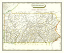 Vintage Map of Pennsylvania 1804