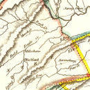 Vintage Map of Pennsylvania 1814