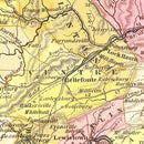Vintage Map of Pennsylvania 1836