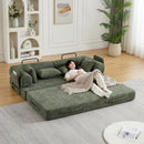 Convertible Sleeper Sofa Bed With Cylindrical Pillow by HouseOfZazla