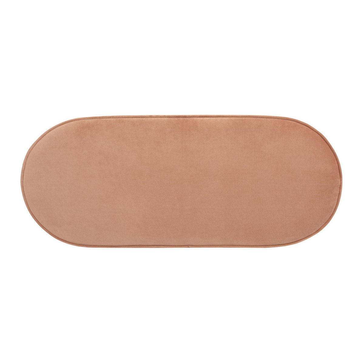 Serena - Contemporary Design Oval Storage Bench Ottoman, photo 7 of 16