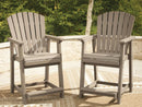 Seacliff Beach - Barstool (Set of 2) - Medium Brown by Unique Piece Furniture