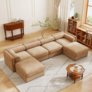 Contemporary Elegant Sofa With Storage And Ottoman by HouseOfZazla