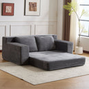 Comfortable Deep Seat Loveseat Sofa Bed, Reversible Cushion With Pillows by HouseOfZazla