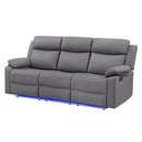 Blanche - Reclining Sofa With LED Lights by Unique Piece Furniture