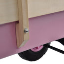 Outdoor All Terrain Garden Wagon with Wooden Railings and Pneumatic Tires by HouseOfZazla