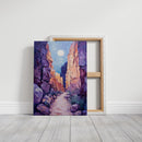 Moonrise Trail Through Painted Canyons