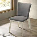 Jean - Upholstered Dining Side Chair (Set of 2) - Gray by HouseOfZazla