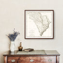 Vintage Map of South Carolina 1796