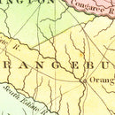 Vintage Map of South Carolina 1824