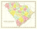 Vintage Map of South Carolina 1824