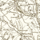 Vintage Map of South Carolina 1845