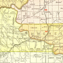 Vintage Map of South Dakota 1917