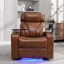 Power Motion Recliner Electric Power Recliner With USB Charging Port, Hidden Arm Storage, Convenient Cup Holder And tooth Speaker by HouseOfZazla