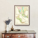 Vintage Map of Texas 1836
