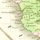 Vintage Map of Texas 1836