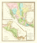Vintage Map of Texas 1836