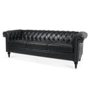 Traditional Square Arm Removable Cushion 3 Seater Sofa by Unique Piece Furniture