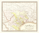 Vintage Map of Texas 1842